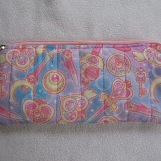 Quilted Magical Girl Zipper Pouch